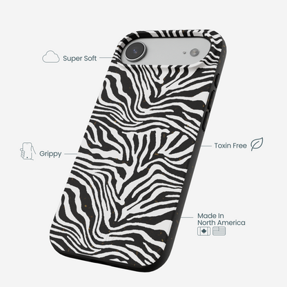 Black Zebra Lines iPhone Air Case