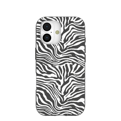 Black Zebra Lines iPhone 17 Case