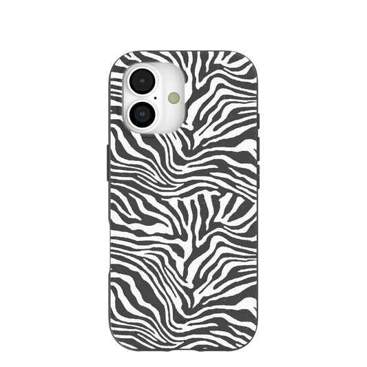 Black Zebra Lines iPhone 17 Case