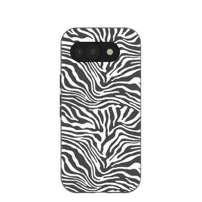 Black Zebra Lines Google Pixel 10a Case