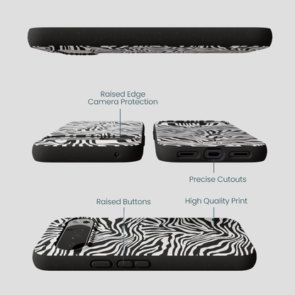 Black Zebra Lines Google Pixel 10 Pro XL Case