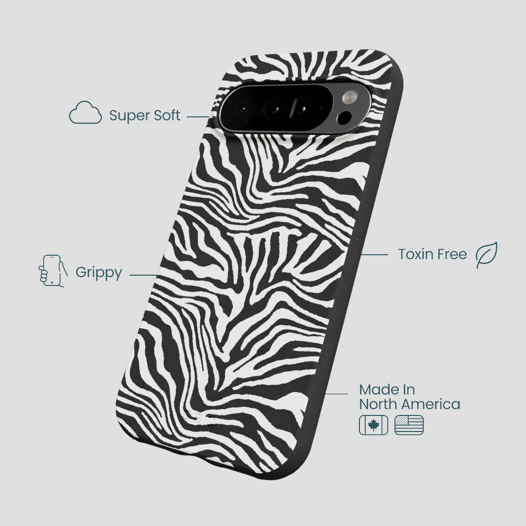 Black Zebra Lines Google Pixel 10 Pro XL Case