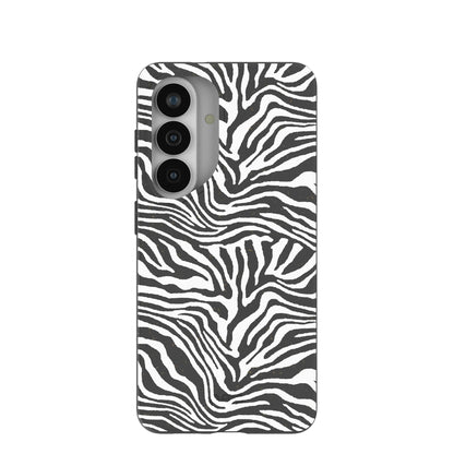 Black Zebra Lines Samsung Galaxy S26 Case