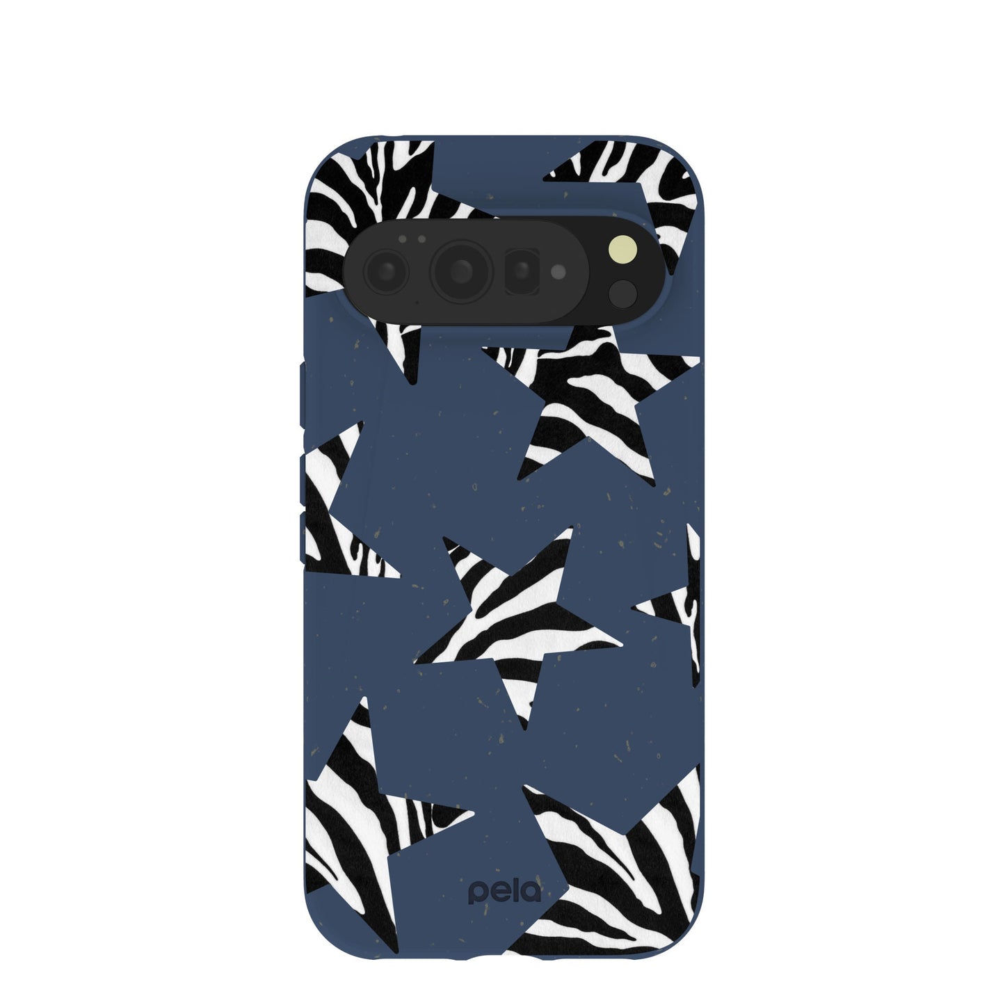 Navy Blue Zebra Stars Google Pixel 10 Pro XL Case