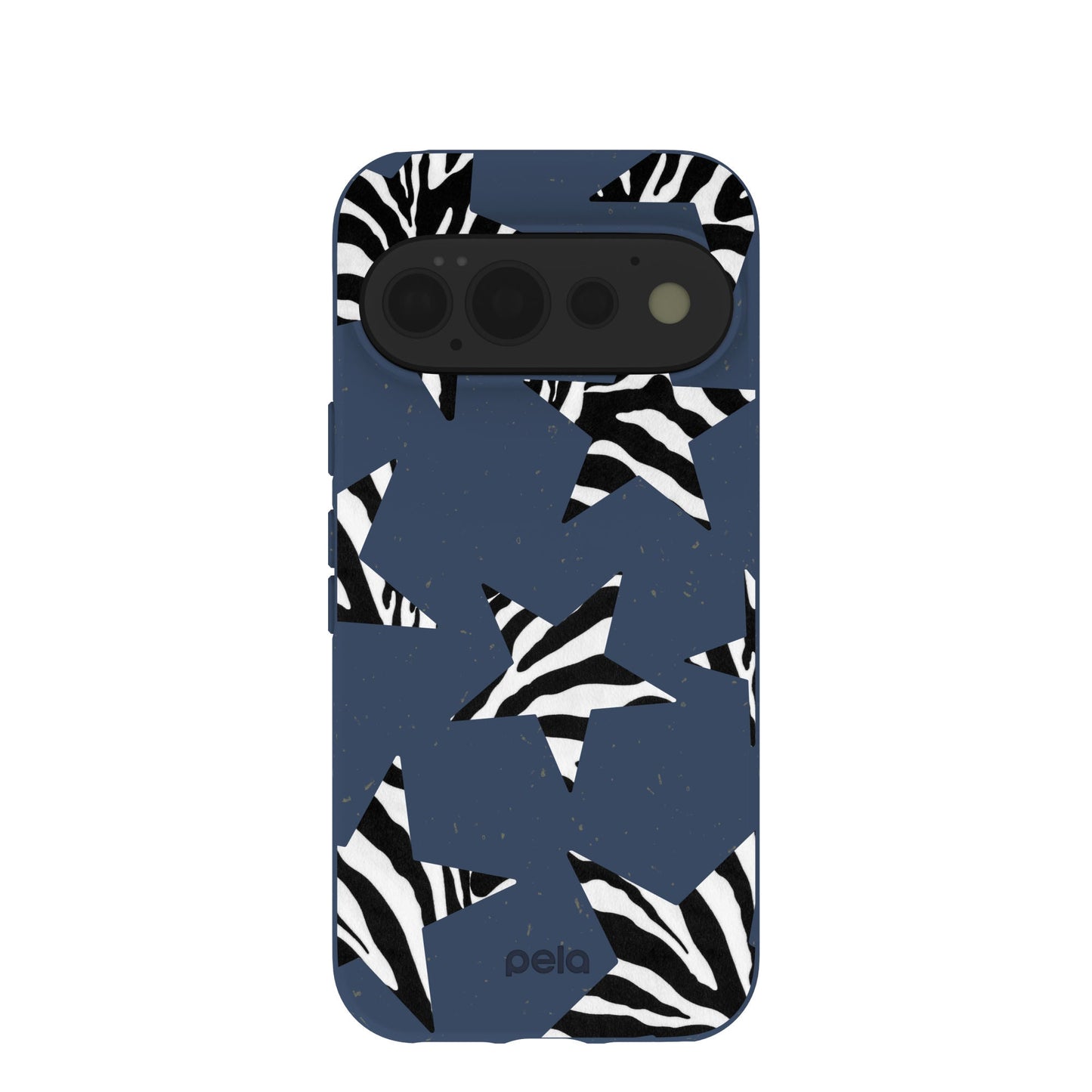 Navy Blue Zebra Stars Google Pixel 11 Pro Case