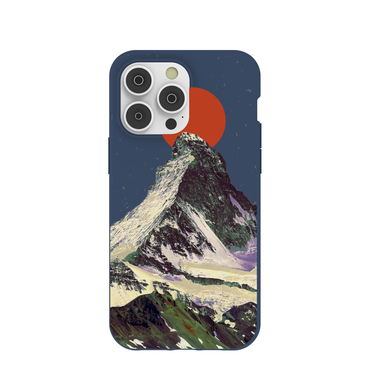 Navy Blue Zenith Sun iPhone 14 Pro Max Case
