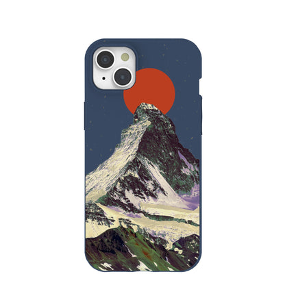 Navy Blue Zenith Sun iPhone 15 Plus Case