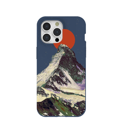 Navy Blue Zenith Sun iPhone 15 Pro Max Case