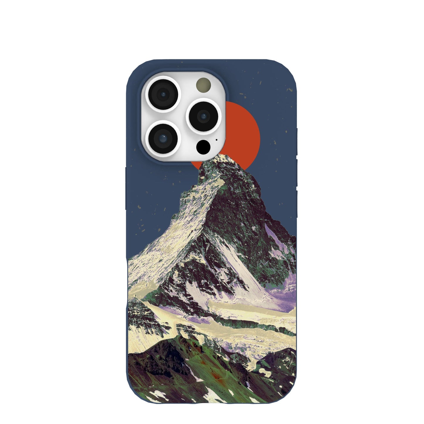 Navy Blue Zenith Sun iPhone 16 Pro Case