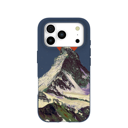 Navy Blue Zenith Sun iPhone 17 Pro Case