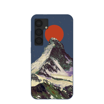Navy Blue Zenith Sun Samsung Galaxy S25 Case