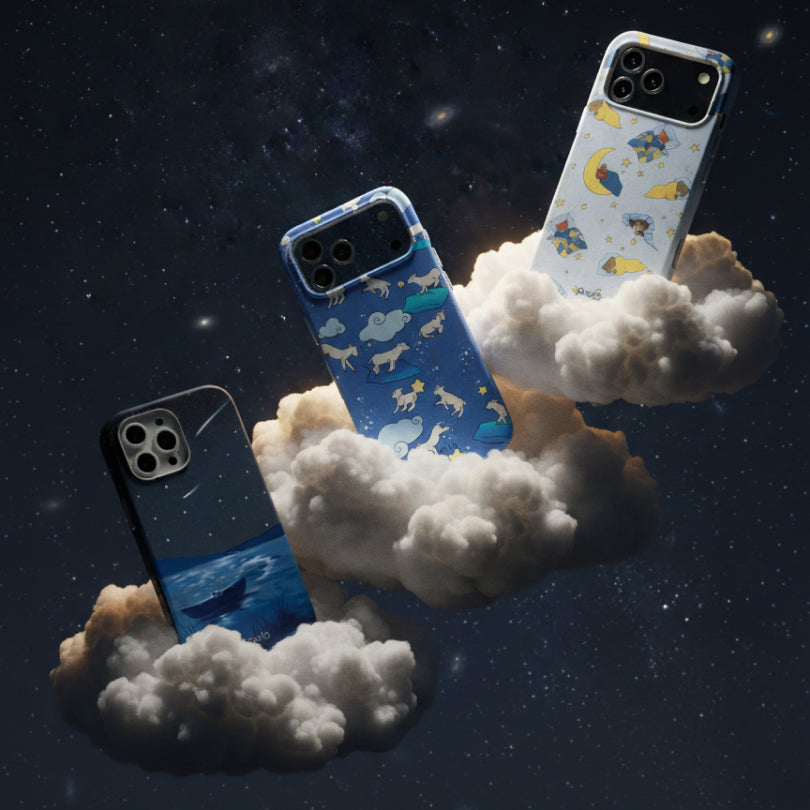 Powder Blue Starlight Sleep Samsung Galaxy S26 Ultra Case